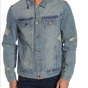 Request Distressed Denim Jacket